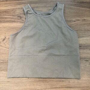 H&M Sport Gray Ribbed Tank Size Small